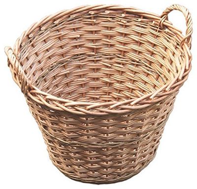 Red Hamper Somerset Log Basket, Wicker, Brown, 51 x 51 x 37 cm