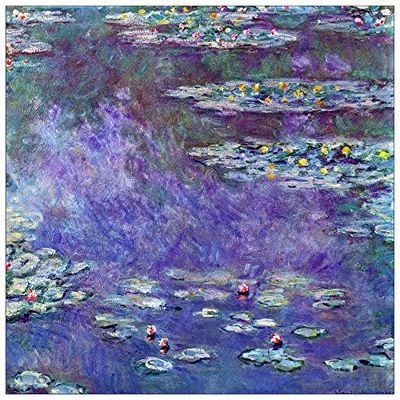 ArtPlaza Panel Decorativo-Monet Claude Water Lily Pond III, Madera, Multicolor, 100x1.8x100 cm