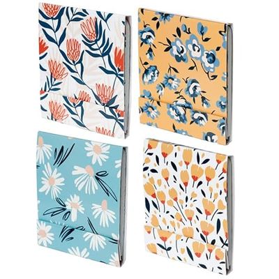 Brightium Lot de 6 mini limes à ongles motif floral idéales pour façonner et polir les ongles avec précision et style.
