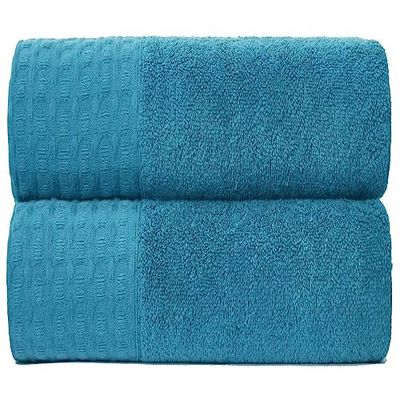 GC GAVENO CAVAILIA Asciugamani in cotone egiziano – Set di 2 asciugamani super assorbenti – 600 g/m² extra spessi ad asciugatura rapida – asciugamani multiuso per bagno, colore: verde acqua