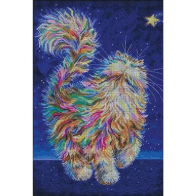 Abris Art Kit de Broderie au Point de Croix, Coton, Multicolore, 35x21cm