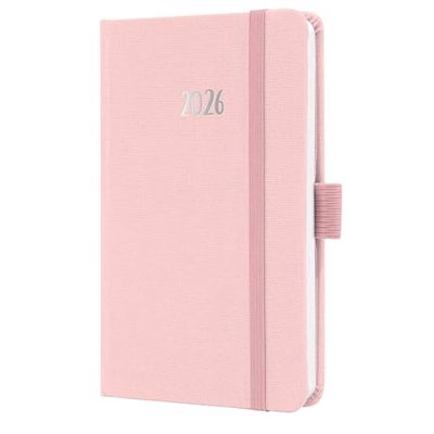 SIGEL J6404 Wochenkalender Jolie 2026, ca. A6, hellrosa: Agenda Jolie, Feel, Soft Rose, Hardcover