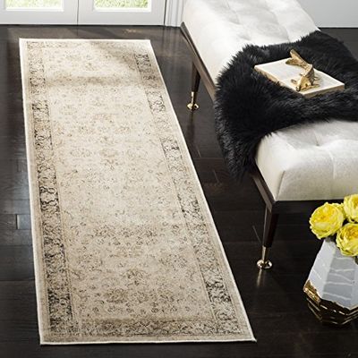 SAFAVIEH Tapis Traditionnel Pour Salon, Salle à manger, Chambre à coucher - Vintage Collection, Tapis à poil court, Pierre et Multi, 66 X 244 cm