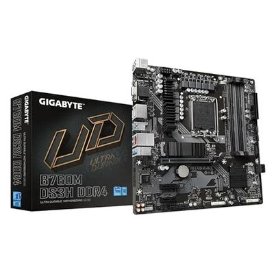 Placa Base mATX LGA1700 B760M DS3H DDR4, Ideal para Gaming y tareas multitarea. Compatible con procesadores de última generación.