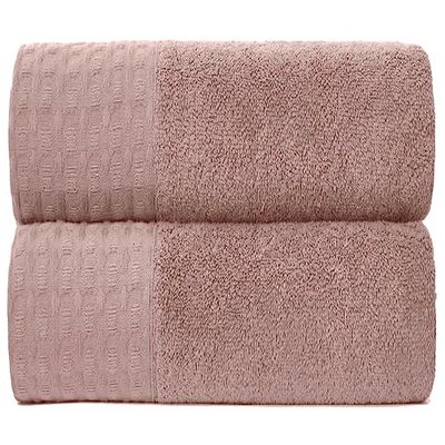 GC GAVENO CAVAILIA Serviettes de Toilette très absorbantes, 600 g/m², séchage Rapide, Serviette de Bain Douce au Toucher, Rose pâle, 50 x 80 cm