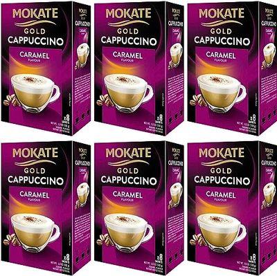 exhaust motorcycle 401892 Mokate Gold Caramel Cappuccino 8 Pack 100g (Q), Aluminium, White