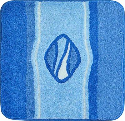 Grund Jewel Tapis de Bain, Polyacrylique Ultrasoft, Bleu, 60x60 cm