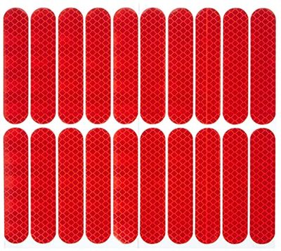 Reflekterande klistermärken Röd Färg för Scooter