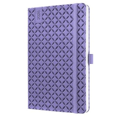 SIGEL J6125 Wochenkalender Jolie 2026, ca. A5, lila: Agenda Jolie, Flair, Dark Purple, Hardcover