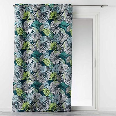 Douceur d'Intérieur Rideau, Poliestere, cap Nature Verde, 140L X 260H cm (1 Panneaux)