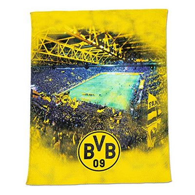Borussia Dortmund BVB-fleecefilt med arentryck, 150 x 200 cm
