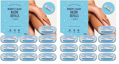 by Amazon Repuesto para máquina de depilar de 5 cuchillas, mujer, paquete de 20