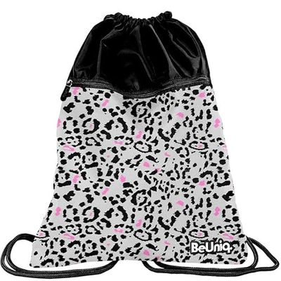 PASO BeUniq Panthera Sporttas met trekkoord, uniseks, kinderen, 46 x 37 cm, Meerkleurig, 46 x 37 cm
