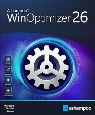 Ashampoo WinOptimizer 26 - Software de puesta a punto del PC para un Windows rápido, ágil y seguro | 1 Dispositivo | 1 Usuario | Código de activación PC enviado por email