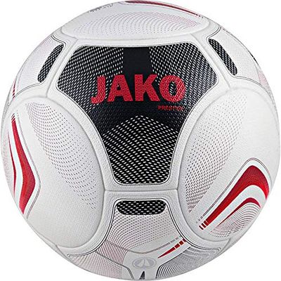 JAKO Spielball Prestige fotboll, vit/svart/röd, 5
