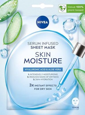 NIVEA SKIN MOISTURE - Maschera con siero Idratante, 1 pezzo