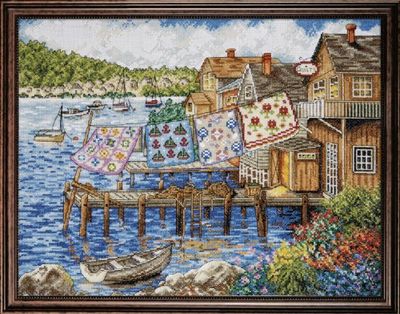 Design Works Dockside Quilts Cross Stitch Kit, Multi-Colour