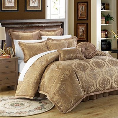 Chic Home King Size, Seta Sintetica, Oro