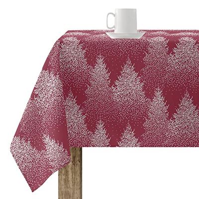 Belum | Christmas Tablecloth 140 x 140 cm 100% Resinated Stain-Resistant Cotton (Touch Non-Plastic) Merry Christmas 79