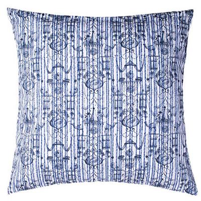 Bomullskuddöverdrag – 40 x 40 cm i blått – Believe in Centuries (560 Royal blue) – från 'zoeppritz since 1828' – 700140–560–40 x 40