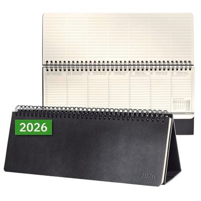 SIGEL C2680 Tischkalender Conceptum 2026, large, schwarz: Agenda Conceptum, Classic, Hardcover