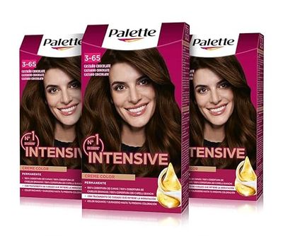 Schwarzkopf Palette Intense Cream Coloration Intensive Coloração de cabelo, pacote de 3