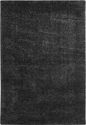 andiamo matta Chia högkvalitativ matta vardagsrum eller sovrum med 30 mm lugghöjd – enfärgad vardagsrumsmatta 80 x 150 cm antracit