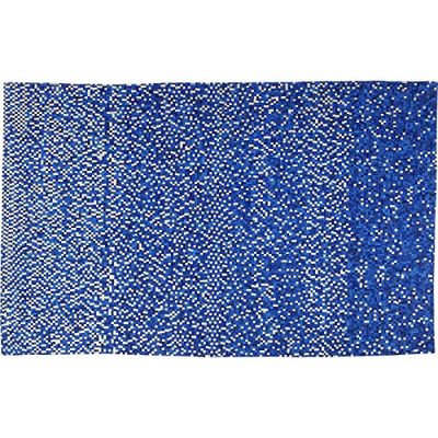 Kare Design tapijt Pixel Blue, groot woonkamertapijt, handgemaakte vloerkleed, loper, blauw (H/B/D) 1x170x240cm, 1x170x240