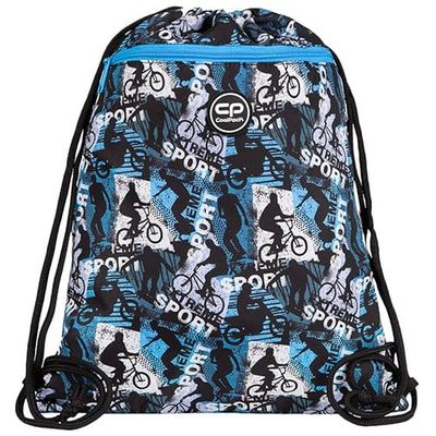 Coolpack Unisex Kids Green Bikers sporttas met trekkoord, meerkleurig, Meerkleurig, Einheitsgröße