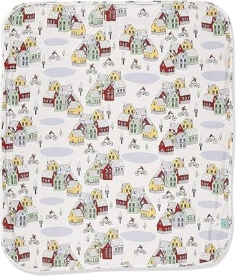 IGI natur babykläder BIO krypfilt – 85 x 100 cm – GOTS certifierad – Cold City, röd, En Storlek