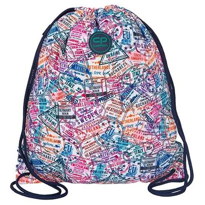 Coolpack Sprint Stamps, Sac de Sport à Cordon Unisex Kids, Multicolore, Taille Unique