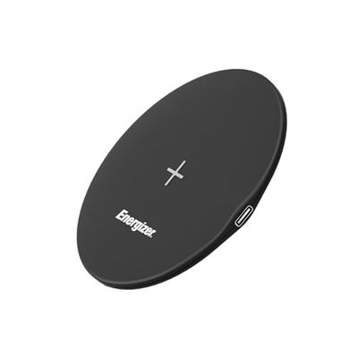 ENERGIZER - Caricabatterie a induzione Qi 15W veloce per smartphone - Compatibile con modelli iPhone, Samsung - Nero