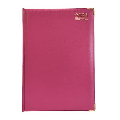 G4GADGET G4 2024 różowy format A4, pamiętnik, twarda okładka, papier 80 g/m², do biura biznesowego i domu