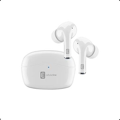 mobiltelefon | Vivid - Universal | Hörlurar Hörlurar Bluetooth 5.0 HiFi Stereo med laddningsfodral - 21 timmars autonomi - 2 timmars laddning - Omfattning 10 Mt - Universal - Vit