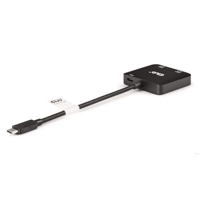 Club3D CSV-1558 USB Type-C till dubbel HDMI™ 4K60Hz PD 100 watt