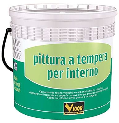 Vigor 3360204 Pittura Murale Tempera, Bianco