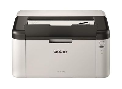 Brother HL-1210W Mono Laser Printer - Single Function, Wireless/USB 2.0, Compact, A4 Printer, Small Office/Home, White, UK Plug