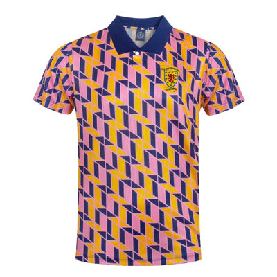 Scottish FA Mens 1990 Retro Polo Shirt