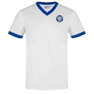 Fan Originals Retro V-ringad T-shirt för män Leeds
