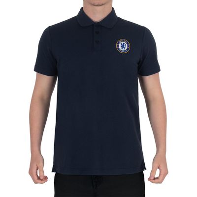 Chelsea FC Mens Crest Polo Shirt