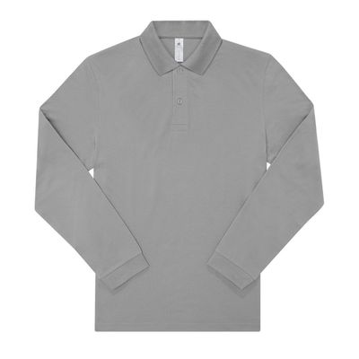 B&C Mens My Long-Sleeved Polo Shirt