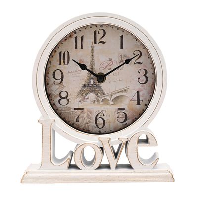 Hometime Mantel Clock - Love