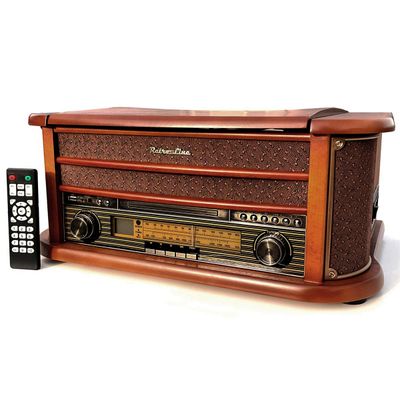 Retro Line Vintage Pladespiller/CD/Kassette/Radio