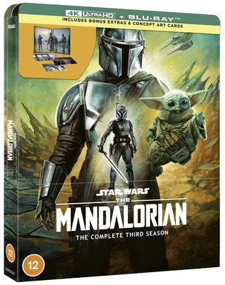 Star Wars: The Mandalorian / Sæson 3 / The Mandalorian: The Complete Third Season (2 4K UHD + 2 Blu-ray / Limited Steelbook)