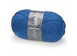 Sockenwolle Meilenweit 100 4-fädig Lana Grossa, Taubenblau, aus Schurwolle