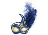 Maske "Venezia", blau/gold