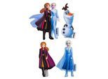 Disney Applikationen "Frozen 2", Größe: 3–8 cm, Inhalt: 4 Stück