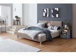 Polsterbett, beige (dunkelbeige), B:190cm H:98cm L:210cm, Bezug Bett: 100% Polyester;Bonnell-Federkernmatratze: 51% Polypropylen, 39% Polyester, 10% Baumwolle;Kaltschaummatratze: 100% Polyester, Bezug abnehm- und waschbar bis 60C, WESTFALIA SCHLAFKOMFORT, Betten, Polsterbett