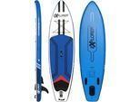 Inflatable SUP-Board EXPLORER "Sunshine 10.0" Wassersportboards Gr. 305 x 81 x 15 cm 305 cm, bunt (blau, weiß, rot) Stand Up Paddle Wassersportboards