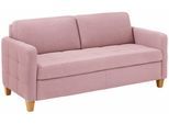 2,5-Sitzer HOME AFFAIRE "Earl", rosa (flamingo), B:163cm H:78cm T:78cm, Struktur fein (100% Polyester), Luxus-Microfaser ALTARA NUBUCK (100% Polyester), Luxus-Microfaser in Lederoptik (100% Polyester), Sofas